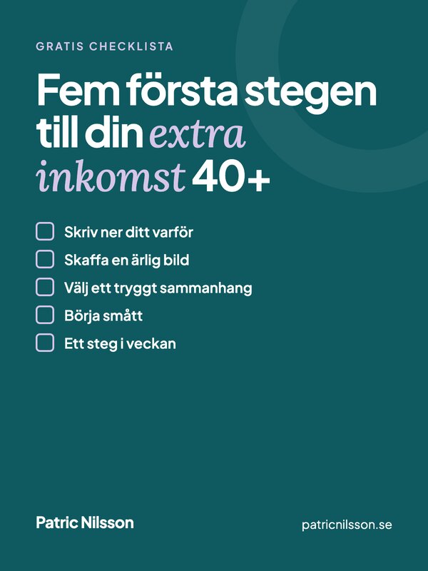 Omslag: checklistan Fem första stegen