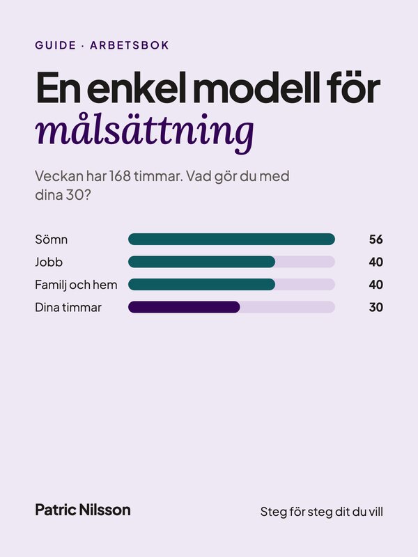 Omslag: En enkel modell för målsättning