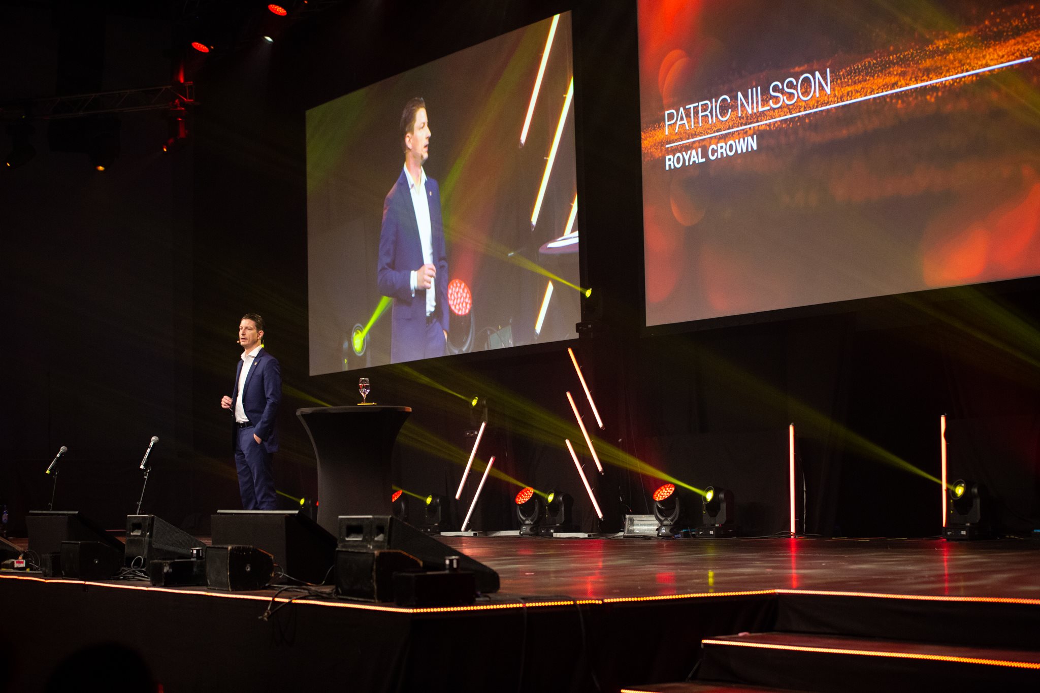 Patric Nilsson on stage